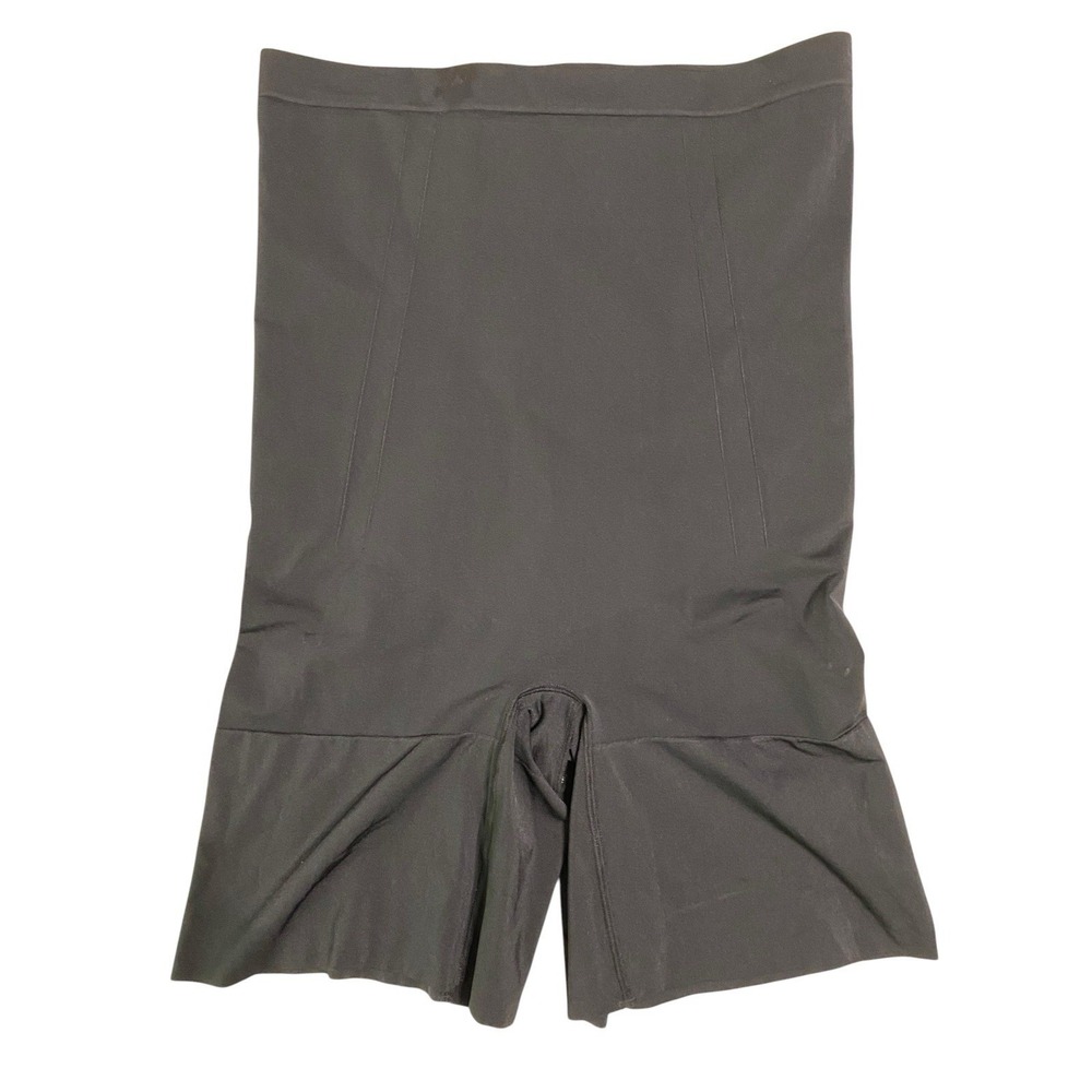 SPANX OnCore High Waisted Mid Thigh Shapewear Shorts Black 2X Plus Compression